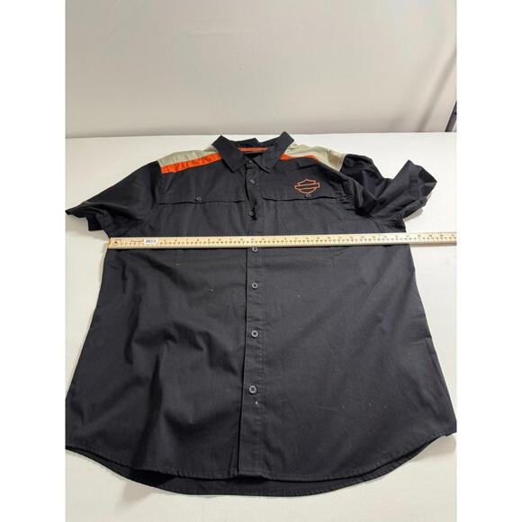 NWT Harley Davidson Performance Vented Back Mechanic Shop Shirt XXL - Picture 6 of 7